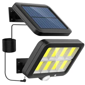Waterproof Double Head Solar Pendant Light Outdoor Indoor Solar Lamp Shed Lights With Cable For Garden Yard