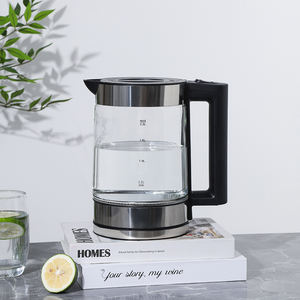 <span class=keywords><strong>Bouilloire</strong></span> <span class=keywords><strong>électrique</strong></span> sans fil en verre de 2 L avec base en acier inoxydable, chauffage uniforme, arrêt automatique, petit appareil de cuisine domestique - Product Image 3