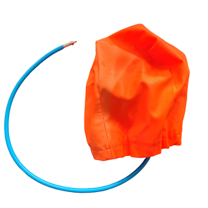 Capucha integral Premium EEBD naranja a prueba <span class=keywords><strong>de</strong></span> calor con diseño <span class=keywords><strong>de</strong></span> talla única para equipos <span class=keywords><strong>de</strong></span> extinción <span class=keywords><strong>de</strong></span> incendios - Product Image 3