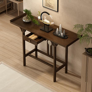 Mesa de Consola Ultrafina de Madera para <span class=keywords><strong>Pasillo</strong></span> Estrecho con Cajón de Almacenamiento para Vestíbulo - Product Image 3