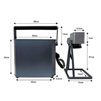 Machine de marquage laser portable 20W 30W 50W, graveur laser à fibre, machine de marquage de date, logo, date d'expiration, imprimante laser