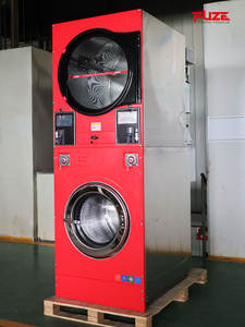 Completamente automatico commerciale lavatrice Stack lavatrice asciugatrice a gettoni con asciugatrice per il negozio di lavanderia Self Service - Product Image 2