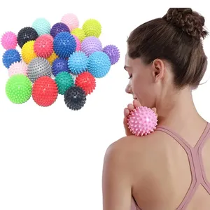 7.5Cm/9Cm Pvc Massage Ballen Roller Yoga Fitness Ballen Spier Ontspannen Fascia Punt Hand Voet Ontspannen Steek Massage Bal Ruggengraat