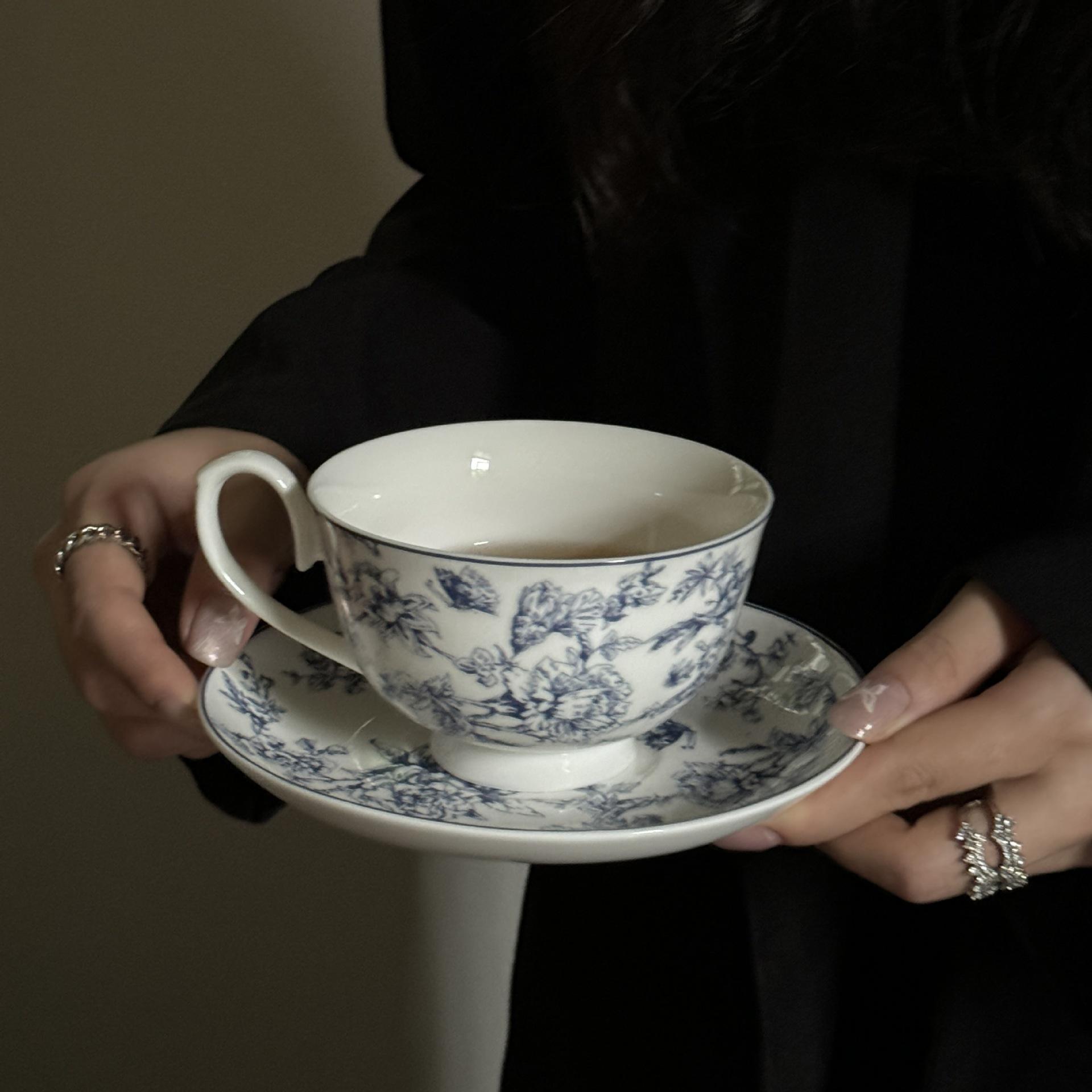 Classical blue cup dish 250ML