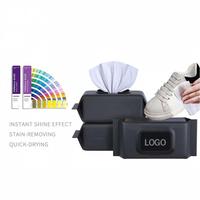 Lingettes nettoyantes pour chaussures jetables, non tissées, écologiques, en emballage individuel, disponibles en marque privée OEM.