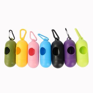 Distributeur de sacs à déjections canines en plastique vert, type capsule/pilule, boîte de rangement pour sacs à crottes de chien - Product Image 5