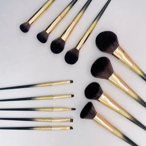 13 Piece Luxury Face Makeup <b>Brush</b> Set Wood Handle Synthetic Hair Aluminum Ferrule Smudge Fan Shaving <b>Brush</b> Cosmetic <b>Brushes</b> - Product Image 3