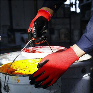 Gant IDEAL STAR en polyester/nitrile sablé Taille 8 pour outil de tournage - Product Image 4