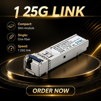 Émetteur-récepteur optique STBC 10G SFP BIDI, module simple fibre LC compatible pour la transmission par fibre optique