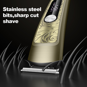 Tondeuse à cheveux professionnelle Lanumi 9006 Vintage <span class=keywords><strong>6</strong></span> en 1 en acier inoxydable avec écran LCD, étanche IPX6, version anglaise - Product Image 5