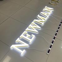 Enseigne lumineuse 3D à lettres en relief pour restaurant, café, intérieur, éclairage chaud, montage mural, logo personnalisé, enseigne LED