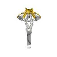 Style Européen Et Américain Plaqué Or Animal Tortue Anneau Tortue Anneau Conceptions, Fleur Anneau De Mariage Ensemble
