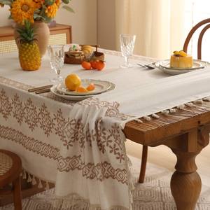 Nappe rectangulaire moderne en lin, résistante, de luxe, couleur unie, épaisse, anti-huile, antidérapante, <span class=keywords><strong>pour</strong></span> la décoration de la maison et de la cuisine - Product Image 4