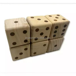 1 Uds patio y jardín juego al aire libre <span class=keywords><strong>dados</strong></span> de gran tamaño 6cm <span class=keywords><strong>dados</strong></span> de juguete de madera <span class=keywords><strong>para</strong></span> niños y adultos - Product Image 4
