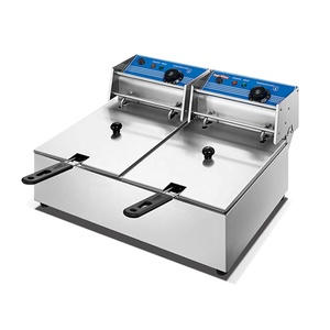 HEF-82 Hochwertige Edelstahl-Hähnchen-Elektrofritteuse mit Doppelkorb - Product Image 1