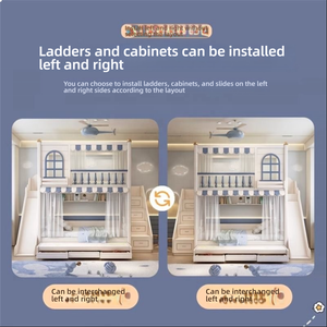 <span class=keywords><strong>Letto</strong></span> <span class=keywords><strong>a</strong></span> soppalco di lusso per bambini, <span class=keywords><strong>letto</strong></span> <span class=keywords><strong>a</strong></span> castello moderno in legno combinato per <span class=keywords><strong>cameretta</strong></span> bambine, <span class=keywords><strong>letto</strong></span> <span class=keywords><strong>a</strong></span> castello con scivolo, scaletta e armadio - Product Image 6