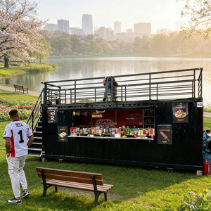 Conteneur de café, bar, restaurant, chariot de vente ambulante, remorque de cuisine - Product Image 3