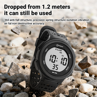 Montre de sport numérique étanche ultra-fine 36g pour hommes et femmes, résistante aux chocs 30M, lumineuse, alarme, sonnerie horaire, 5 couleurs, OEM ODM