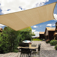 Filet pare-soleil robuste en HDPE beige enduit imperméable pour carport de jardin, protection solaire et clôture d'intimité