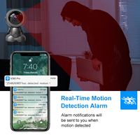 V380 New Smart Home HD 1080P Wireless WiFi Baby Monitor Indoor Security PTZ Camera with Two Way Audio Wide Angle Night Vision