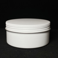 Lata Redonda Vacía de Aluminio Plateado de 15ml, 50ml, 60ml, 100ml, 150ml, Modelo KX con Tapa y Pincel, para Regalos y Manualidades