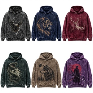 Sudadera con Capucha para Hombre Lowe MbeiroM, Transpirable, Corte Regular, Estilo Urbano, 100% Algodón Felpa, Ropa de Invierno - Product Image 2