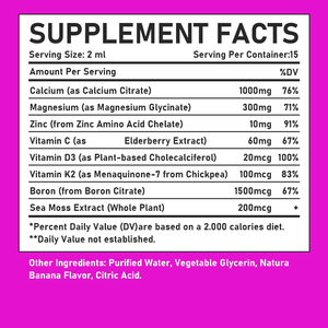 Gotas de Calcio, Magnesio y Zinc con D3, K2 y Musgo Marino para el Apoyo Dental, Función Inmunológica, Relajación Muscular y Calidad del Sueño - Product Image 6