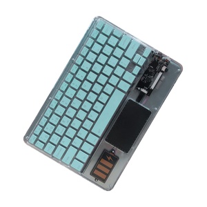 <span class=keywords><strong>Teclado</strong></span> Transparente Retroiluminado RGB con Triple Modo BT 5.2 2.4G USB-C, <span class=keywords><strong>Teclado</strong></span> Inalámbrico Magic Crystal para Sistemas <span class=keywords><strong>Windows</strong></span> y <span class=keywords><strong>Mac</strong></span> - Product Image 4