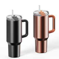 Gobelet isolé sous vide de 40oz en acier inoxydable 304 tasses à vin à double paroi tasse de voyage bouteille d'eau pour boisson glacée chaude