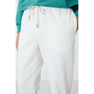 Pantalon de survêtement pour homme, coupe standard, taille élastique, couleur écru, décontracté, respirant - Product Image 2