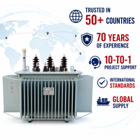 Transformateur de puissance triphasé immergé dans l'huile YIMENG 11Kv 33Kv, 50Hz 60Hz, certifié CE IEC 60076, pour postes de transformation électriques
