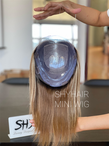 2024 ผ้าไหมฐานT Opperมินิวิกผมตรงผสมผมเดี่ยวผู้บริจาคดิบผมGluelessวิกผมสําหรับผู้หญิงสีขาว - Product Image 5