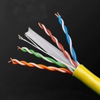 Câble Réseau Intérieur CCA Cat6 PVC Haute Qualité 305m Gris Clair 8 Conducteurs Solides Câble Ethernet Jumper
