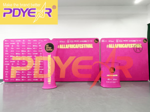 Nouveau cadre d'affichage tubulaire en tissu tendu de marque d'usine, pliable, portable, modulaire, étanche, pour stand de toile de fond et bannière d'exposition - Product Image 6