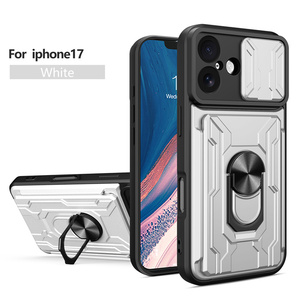 Étui de téléphone avec porte-cartes et anneau de maintien pour Infinix Smart 10+/9/9HD/8+/<span class=keywords><strong>Note</strong></span> 50X/50 <span class=keywords><strong>Pro</strong></span>+/40/30, coque arrière avec fenêtre coulissante - Product Image 4