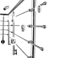 Accessoires de main courantes en acier inoxydable SS304, balustrades, raccords de garde-corps pour balcon, escalier, clôture, garde-corps en verre, prix