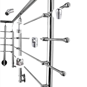Accessoires de main courantes en acier inoxydable SS304, balustrades, raccords de garde-corps pour balcon, <span class=keywords><strong>escalier</strong></span>, clôture, garde-corps en verre, prix - Product Image 3