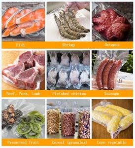 Comercial semiautomático Camarón pescado carne fruta comida sellador al vacío máquina de embalaje - Product Image 3