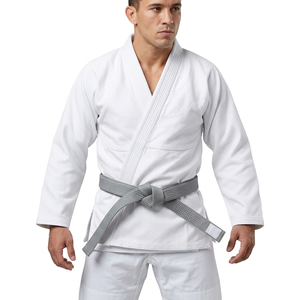 Wholesale Grey 100% Cotton Breathable Unisex Adult Martial Arts Rank <b>Belt</b> <b>for</b> Training & Competition - Product Image 2