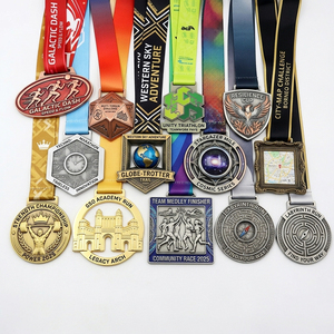 Medaglie Personalizzate con Logo Inciso al Laser, Produttore di Medaglie Sportive per Maratona, Judo, Ciclismo, Triathlon, Medaglie Premio Vuote - Product Image 2