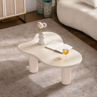 2025 Style minimaliste maison meubles décoration en bois nuage Table basse salon créatif Unique Table centrale pour Villa