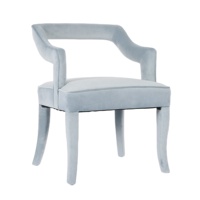 Chaise de salle à manger moderne en velours pour mariage et événement