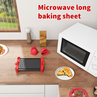 Choix de la famille Non-Stick Micro-ondes Sandwich Maker Grill Base En Alliage D'aluminium Simple Petit Déjeuner Silicone Plateau De Cuisson
