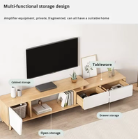 Meuble TV moderne pour salon, petit appartement, pieds en bois massif, meubles de maison