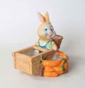 Lapin plantes succulentes Pots dessin animé créatif pays magasin décoration ornements résine <span class=keywords><strong>Pot</strong></span> de fleur - Product Image 3