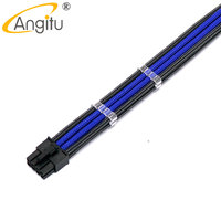 Kabel Ekstensi PSU ATX Angitu Premium 18awg 8Pin CPU/ATX/EPS Male ke Female 8Pin Dengan Sisir-20/30cm