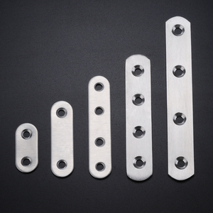 Connecteur d'angle droit en acier inoxydable épaissi, fixation à plaque plate, renfort de meuble, support d'étagère - Product Image 1