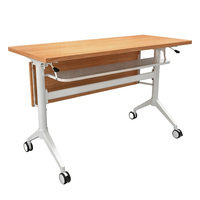 Table de formation mobile pliable avec roulettes, hauteur réglable, pour salle de réunion scolaire, bureau, conférence