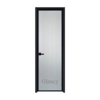 Vente directe d'usine porte d'entrée maison villa balançoire verre tournant porte en aluminium extérieur portes pivotantes modernes