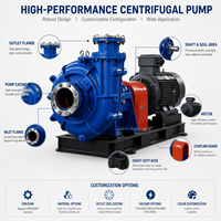 Pompe centrifuge monophasée à bras portant robuste pour boues, haute pression, pour dragage, exploitation minière et transfert chimique, OEM